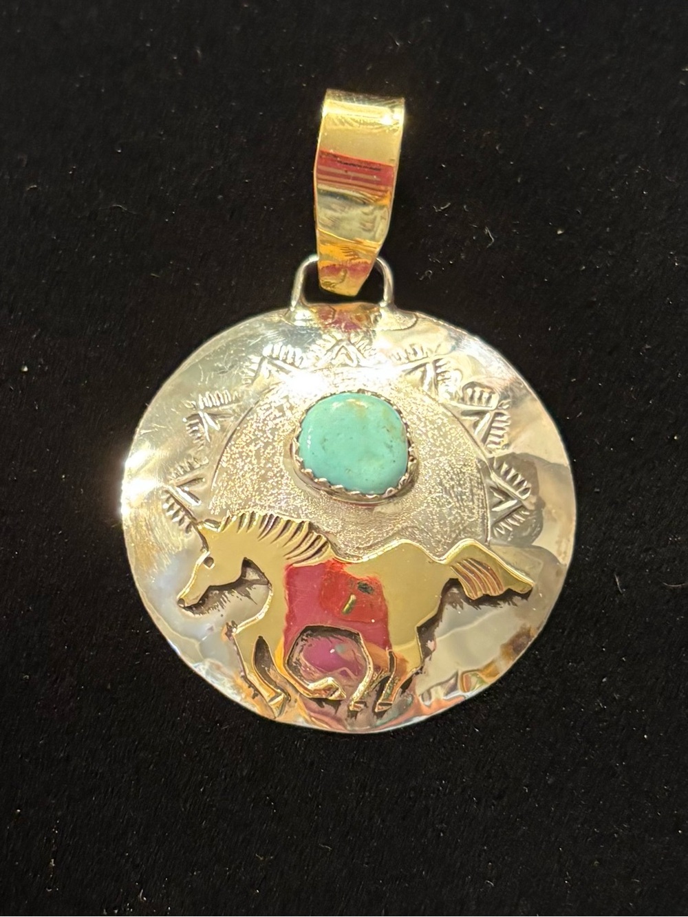Navajo Made Horse Pendant